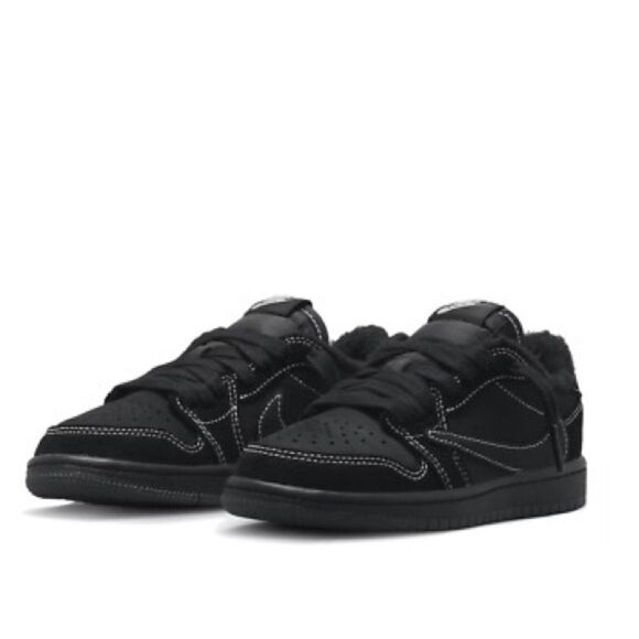 Nike Air Jordan 1 Retro Low Black Phantom Travis Scott  DO5442-001 PreSchool 11C - Picture 6 of 16